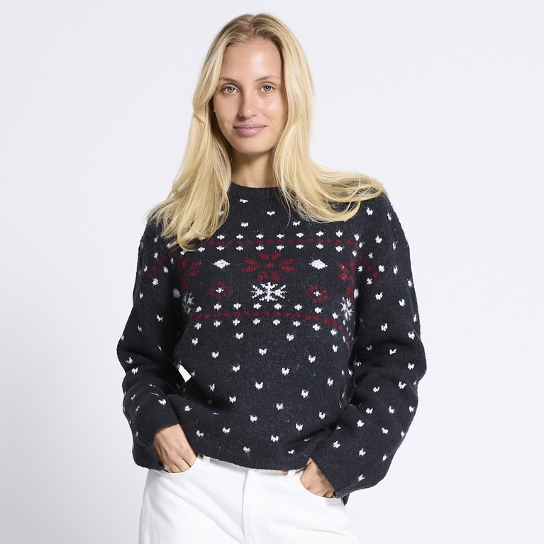 Mønsterstrikket trøje "Elvie"